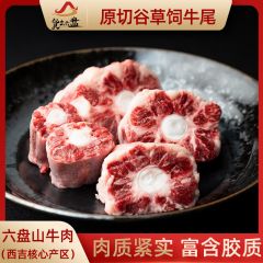 "货出六盘 宁夏西吉县谷草饲喂养 六盘山牛肉 精品黄牛牛尾 2斤/袋