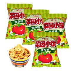 格力高 菜园小饼番茄味80G*4袋