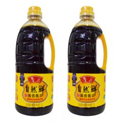 鲁花酱香酱油1L装2瓶拌面厨房凉拌调料调味品