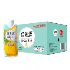 佳果源100%NFC菠萝汁330ml*12瓶