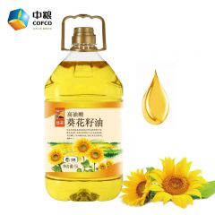 悠采 中粮 食用油 物理压榨 高油酸葵花籽油5L 油酸含量大于百分之80高品质呵护健康