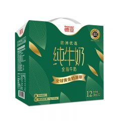 德亚欧洲优选（黄金奶源带）全脂纯牛奶200ml 200ml*10/盒 箱规：6盒/箱