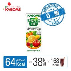 可果美 野菜生活 胡萝卜与橙果蔬汁（绿色）200ml * 12瓶