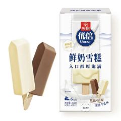 光明 优倍鲜奶雪糕 42g*6支*5盒（浓浓牛乳味+慕斯巧巧味）